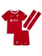 Otroški Nogometna dresi replika Liverpool Alexis Mac Allister #10 Domači 2023-24 Kratek rokav (+ hlače)